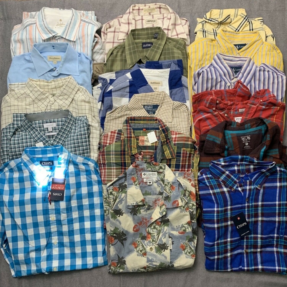 Bulk Clothing Liquidation For Reselling Men Shirts